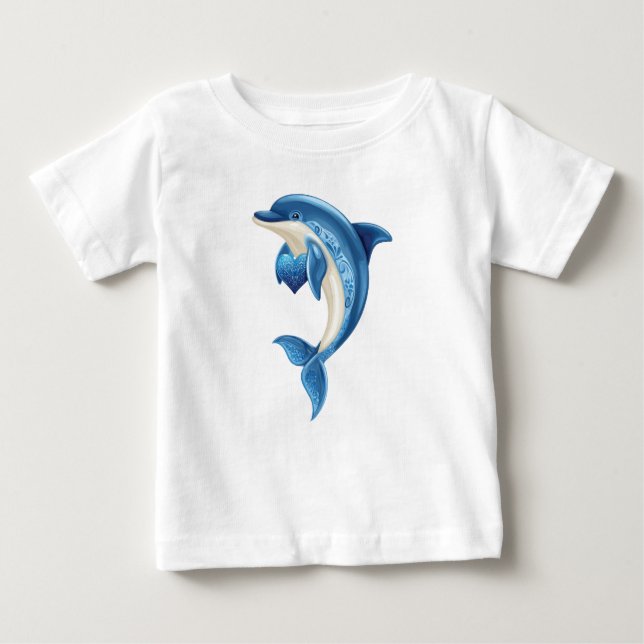 Lächelnder T - Shirt von Delphin Kids (Vorderseite)