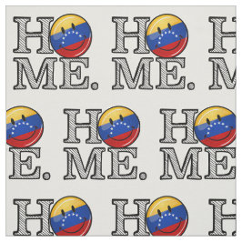 Lächelnder Venezualan FlaggeHousewarming Stoff