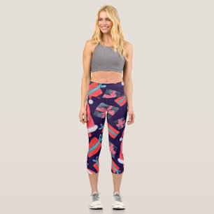 Lächelnder Weihnachtsmann, Aquarell Weihnachten Na Capri Leggings