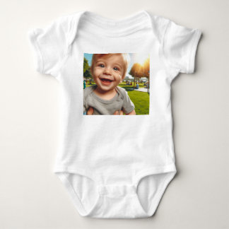 Lächelndes Baby T-Shirt Strampler