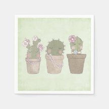 Lächelndes Cactus Trio Watercolor-Design