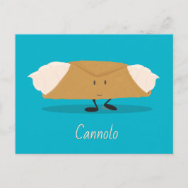 Lächelndes Cannolo | Postkarte
