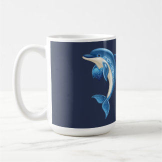 Lächelndes Dolphin Kissen Kaffeetasse