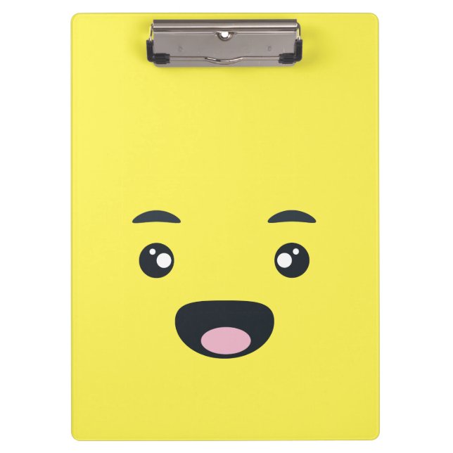 Lächelndes Emoji Klemmbrett (Vorderseite)