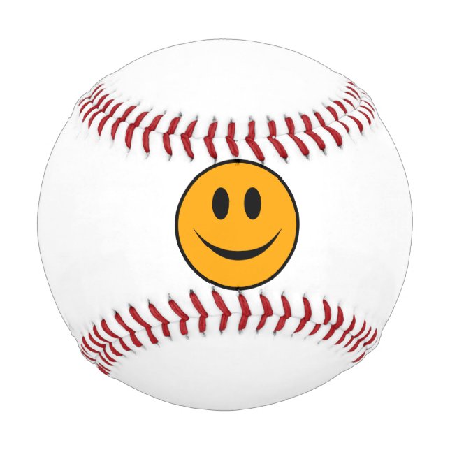 Lächelndes Gesicht Emoji Baseball (Vorderseite)