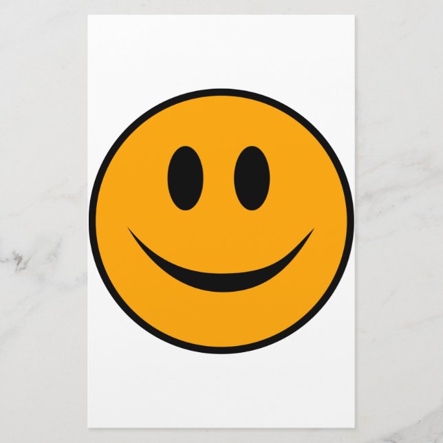Lächelndes Gesicht Emoji Briefpapier (Vorderseite)