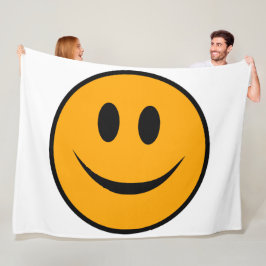 Lächelndes Gesicht Emoji Fleecedecke