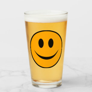 Lächelndes Gesicht Emoji Glas