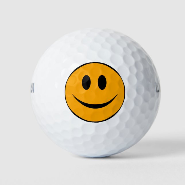 Lächelndes Gesicht Emoji Golfball (Vorderseite)