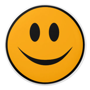 Lächelndes Gesicht Emoji Keramikknauf