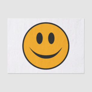Lächelndes Gesicht Emoji Seidenpapier