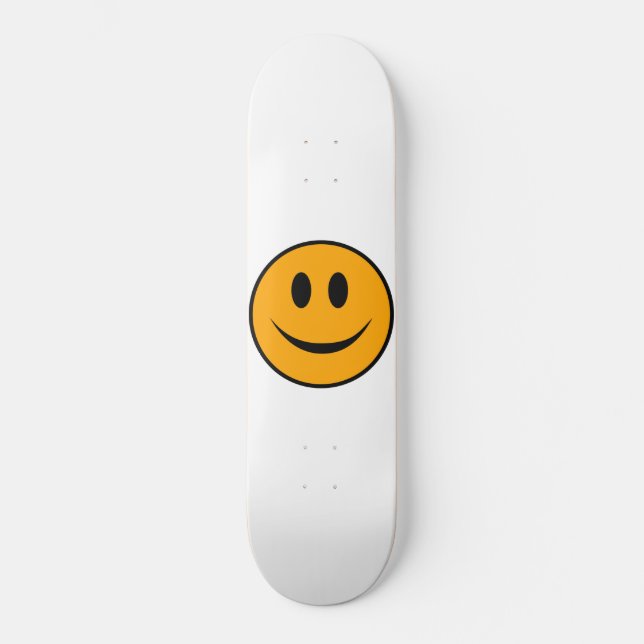 Lächelndes Gesicht Emoji Skateboard (Vorderseite)