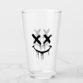 Lächelndes Gesicht. Glas