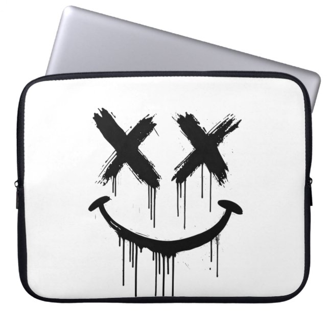 Lächelndes Gesicht. Laptopschutzhülle (Vorderseite)