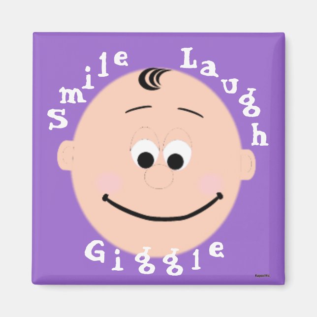 Lächelndes Gesicht Magnet (Vorne)