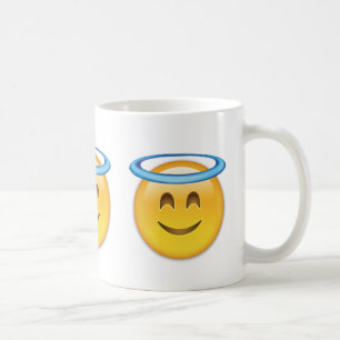 Lächelndes Gesicht mit Halo Emoji Tasse