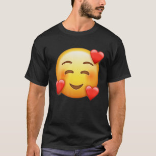 Lächelndes Gesicht mit Herz in Liebe Emojis Hallow T-Shirt