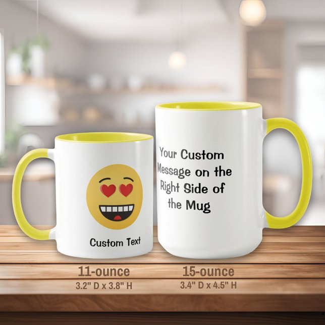 Lächelndes Gesicht mit herzförmiger Tasse (Von Creator hochgeladen)