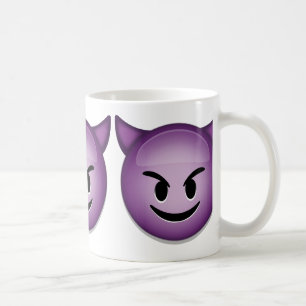 Lächelndes Gesicht mit Hörnern Emoji Tasse