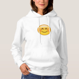 Lächelndes Gesicht mit lächelnden Augen Emoji Hoodie