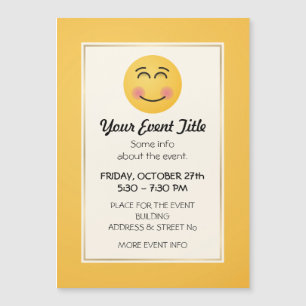 Lächelndes Gesicht mit lächelnden Augen Magnetkarte