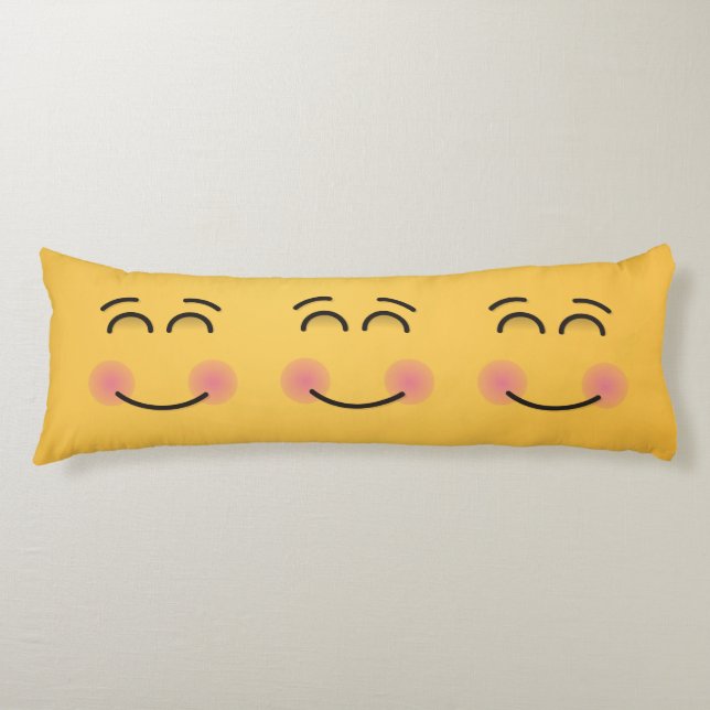 Lächelndes Gesicht mit lächelnden Augen Seitenschläferkissen (Vorderseite)