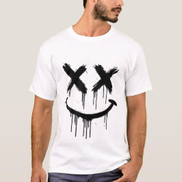 Lächelndes Gesicht. T-Shirt