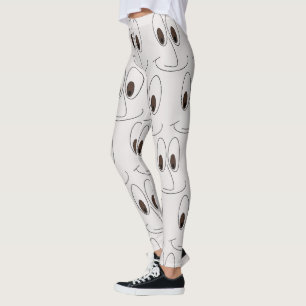 Lächelndes Gesichts-Muster lustig Leggings