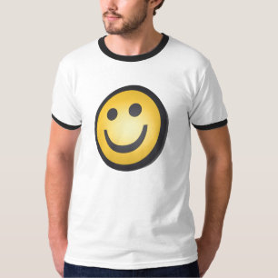 Lächelndes Gesichts-T-Shirt T-Shirt