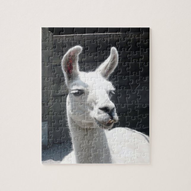 Lächelndes Lama-Puzzlespiel Puzzle (Vertikal)
