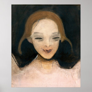 Lächelndes Mädchen, Helene Schjerfbeck Poster