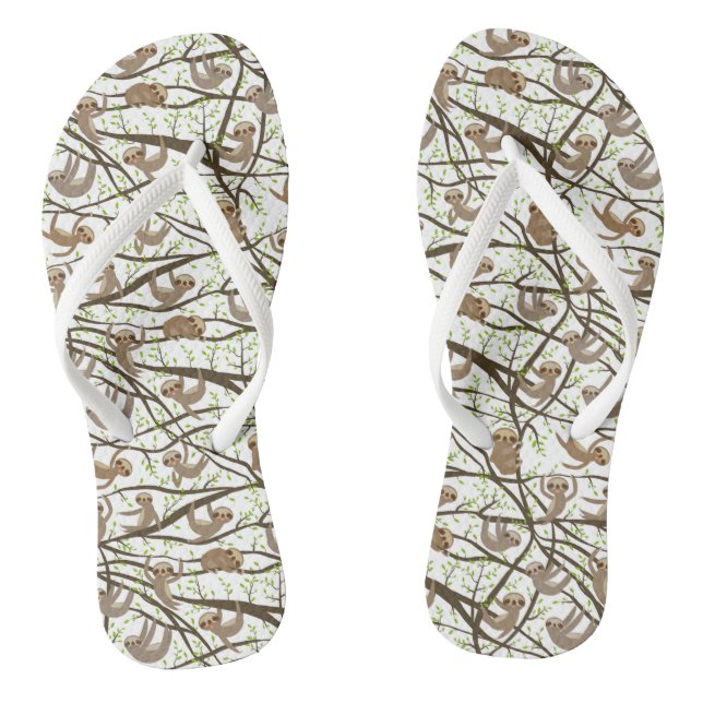 Lächelndes Muster Flip Flops (Fußbett)