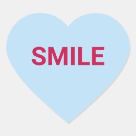 Lächelndes niedliches Valentinstag Gespräch Herz-Aufkleber