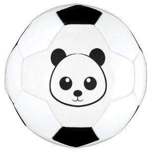 Lächelndes Panda-Gesicht Fußball