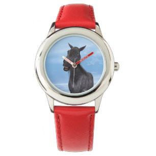 Lächelndes Pferd Armbanduhr