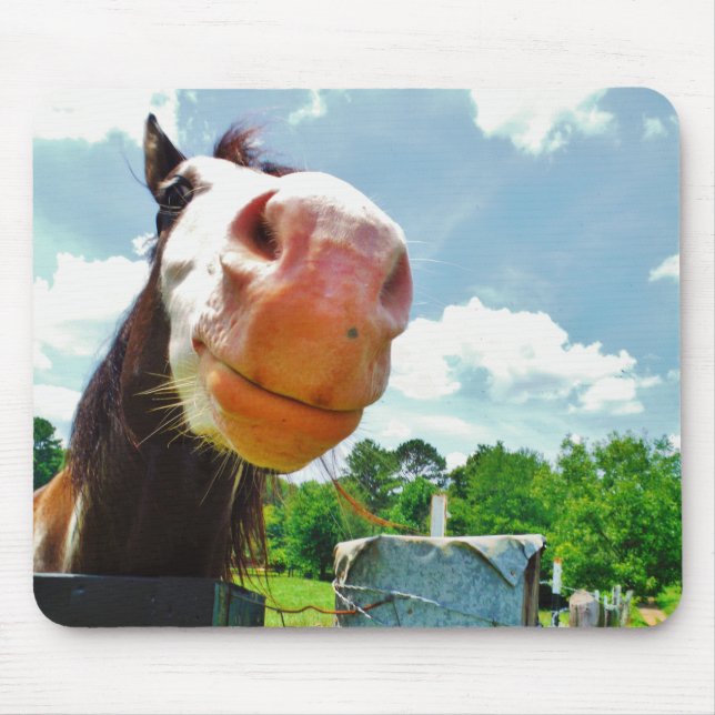 Lächelndes Pferd Mousepad (Vorne)
