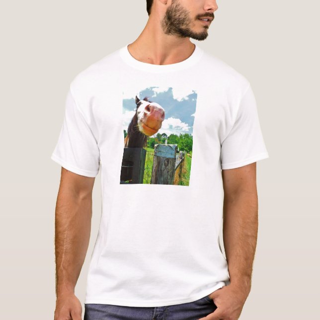 Lächelndes Pferd T-Shirt (Vorderseite)