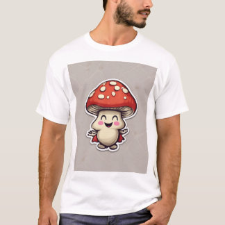 Lächelndes Pilz T-Shirt