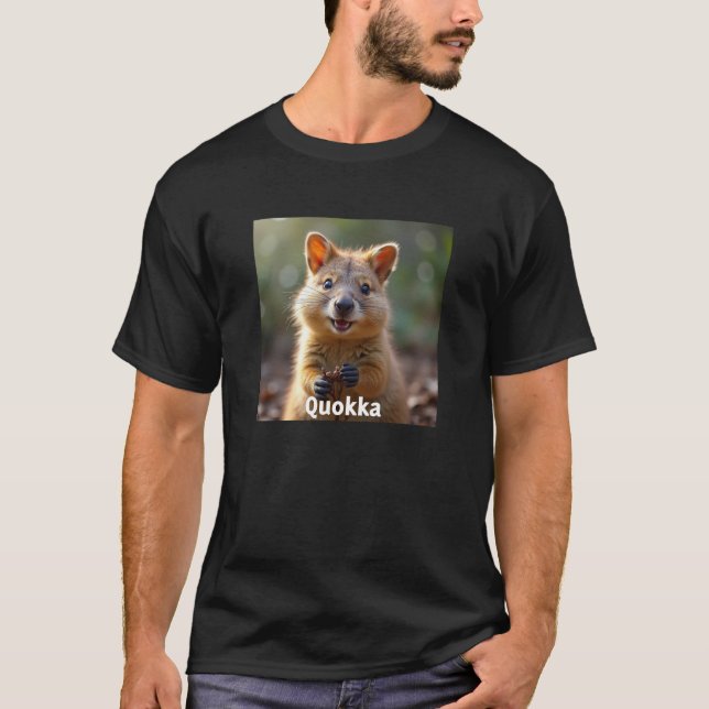 Lächelndes Quokka - Niedliche Tiere T-Shirt (Vorderseite)
