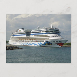 Lächelndes Schiff im Ärmelkanal Postkarte