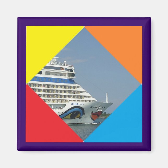 Lächelndes Schiff Magnet (Vorne)