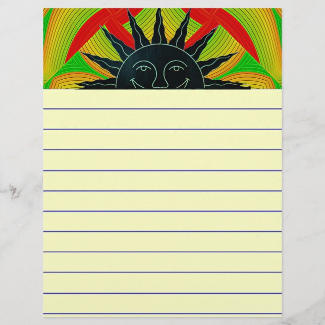 Lächelndes Schreibpapier (Vorderseite)