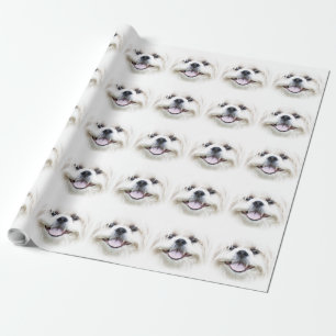 Lächelndes Shih tzu Geschenkpapier