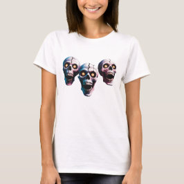 Lächelndes Skeleton Faces Design - Spooky & Fun Ar T-Shirt