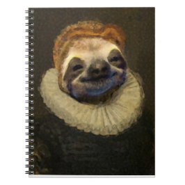 Lächelndes Sloth-Notebook Notizblock