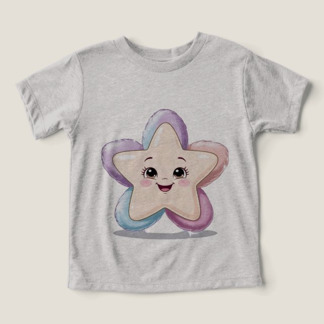Lächelndes Star-Kindershirt (Design Vorderseite)