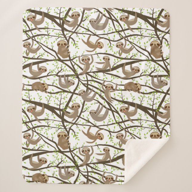 Lächelndes Trägheits-Muster Sherpadecke (Vorderseite)