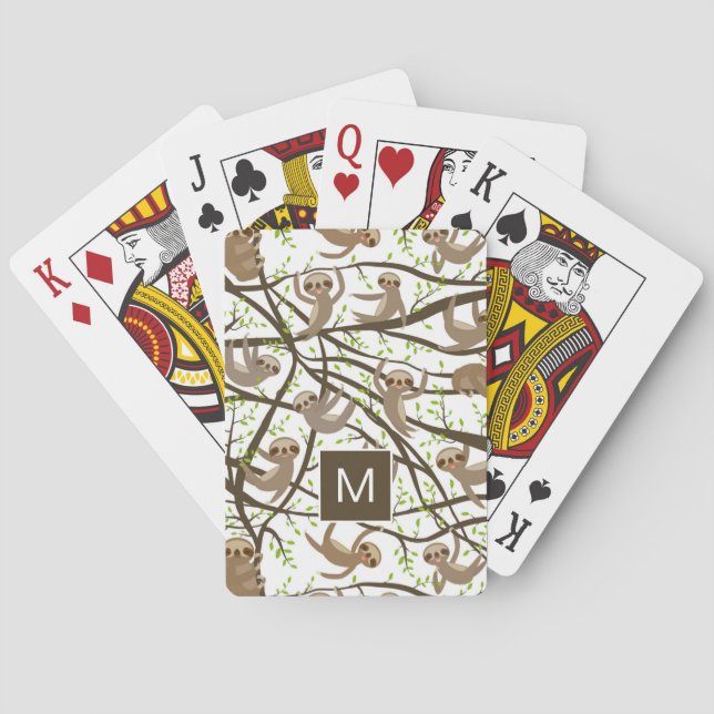 Lächelndes Trägheits-Muster Spielkarten (Rückseite)