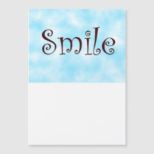 Lächelner Magnetmagnet Magnetkarte