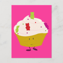 Lächelniger Bärenkuchen Postkarte